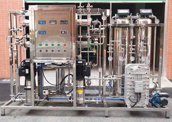 Automatic EDI Water Treatment System / 250LPH Ultrapure Water Plant Pure Water
