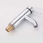 Silver Single Handle Sink Faucet Easy Installation Bathroom Basin Faucet