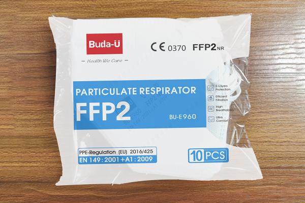 CE 0370 And FDA Disposable Nonwoven Face Mask Particulate Respirator , FFP2