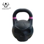 Competition Powder Painting Iron Skull Kettlebell / Power Training Skull