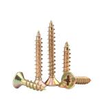 Colored Zinc Cross Countersunk Head Screws for Solid Wood Boards Grade 4.8/8.8