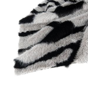 Wholesale Plush Women's Coat Fabric Long Fair Fur Jacquard Faux Fur for Artificial Density Contact from china suppliers