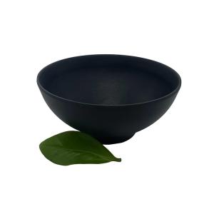 Wholesale Home Matte Black Melamine Soup Bowl Dinnerware 8'' Deep Round from china suppliers