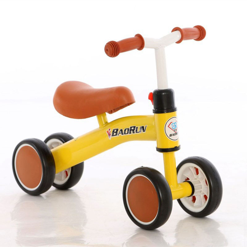 Unisex Non Pedal Bicycle Handcart Learning Bike Toy Foldable Balance Bike for Children
