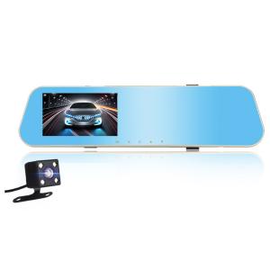 Wholesale Night Vision Dual Lens 4.3inch Vehicle Dash Cam Front And Rear View from china suppliers