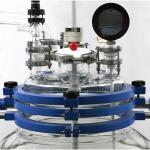 10L 20L 30L 50L Lab Glass Reactor , Glass Reactor Vessel Corrosion Resistent