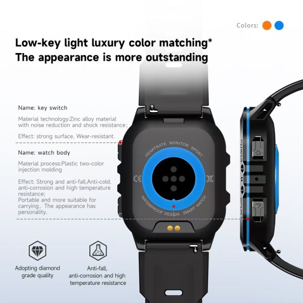 Super Amoled Display Smartwatch BT Call 1ATM Waterproof Large Memory Smart Watch C26