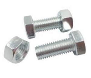 Wholesale Double Thread Stud Hex Head Bolt Steel Material With Two Nuts ISO4032 from china suppliers
