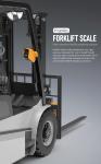 Smart Digital Forklift Scales Weight Indicator Aluminum Automatic lift truck
