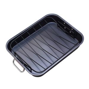 Wholesale 15*12 Inch Rectangular Carbon Steel Roasting Pan With Rack For Christmas Turkey from china suppliers