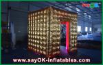 Inflatable Party Tent Square Gold Sticker Inflatable Photo Booth Kisosk Cabinet