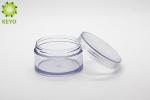 Round Thick Wall Body Butter Jars 100g Clear AS Plastic Material Made