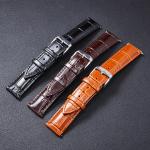 2020 leather strap shiny double-sided leather strap quick release switch raw ear