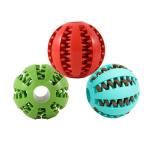 Rubber TPR 5cm Interactive Dog Ball Toys Indestructible Dog Ball Blue Orange