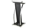 Hotel Rostrum Room Service Equipments Wood Lecture Tables With Metal Decoration