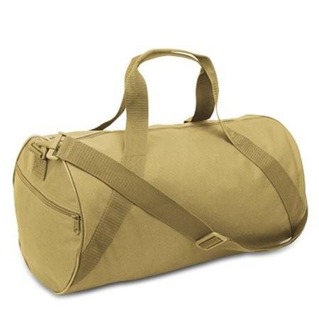 Quality Large Capacity 600D Polyester Gym Duffel Bag Brown For Men / Women 18"W X 10"H X 10"D for sale