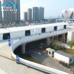 20m Durable Custom Party Tents / Wonderful Clear Span Tent Heavy Weight Plates