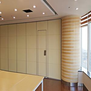 Wholesale Interior Office Partition Walls , Folding Room Dividers with Sliding Aluminium Track Roller from china suppliers