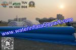 Attractive Inflatable Water Ball Pool Two Tube Dark Blue CE / SGS