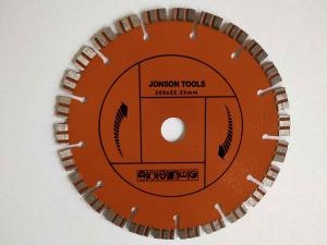 China 200 Mm Laser Welded Diamond Blade Concrete Saw With Double Turbo Segments on sale