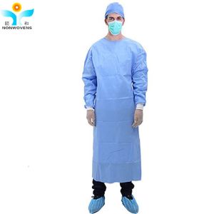 Wholesale Isolation Disposable Surgical Gown Waterproof With Knit Cuff Waist Ties from china suppliers