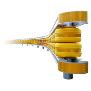 Wholesale OEM Safety Roller Barrier Highway Guardrail Hot Galvanized Roller Crash Barrier from china suppliers