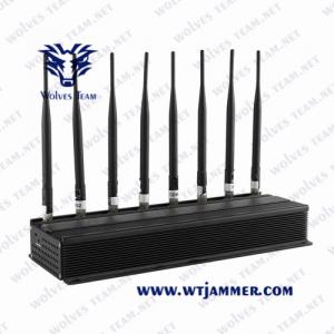 China Desktop Omni-Directional Antennas Adjustable Powerful Mobile Phone Signal Jammer/UHF VHF GSM 5G Signal Jammer on sale
