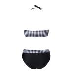 Tiered Layer Tie a Knot Front Top With Low waist Bikini swimsuit high cut