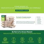 100% Compostable Clamshell Take Out Food Containers [8X8" 3-Compartment 50-Pack]