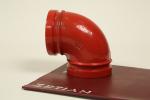 90° Grooved End Pipe Fittings DN60-426 3mm Wall Thickness