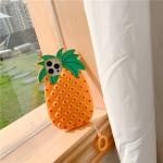 Pineapple Cute Silicone Phone Cases 3D Toy with Anti Lost Loop
