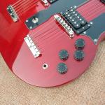 Red EDS1275 Custom Shop double Neck Electric Guitar 6/12 strings Wholesale