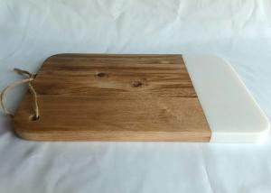 China Marble Acacia Wood Kitchen Stone Placemats Rectangular Shape on sale