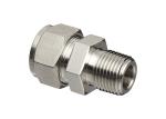 Fractional Tube NPT Compression Tube Fittings High Hardness Straight Male