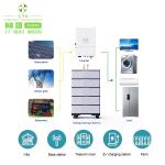 51.2v 100ah solar energy storage system 5kw deep cycle batteries with inverter