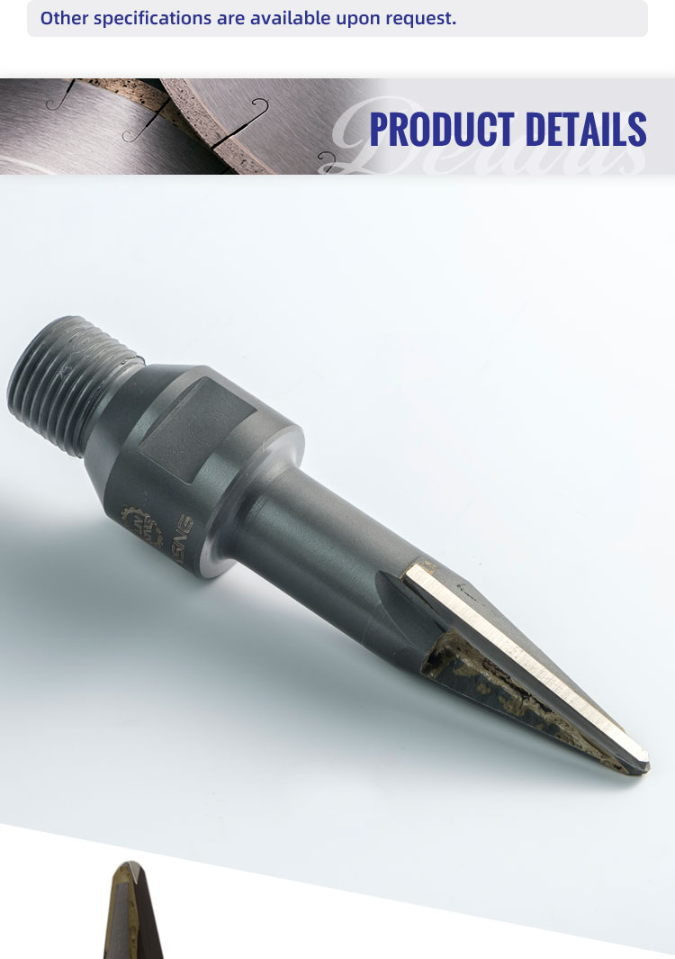 HIGH SPEED STEEL Conic Mill Bit 3mm Tip for CNC Engraving Machine on Granite Marble