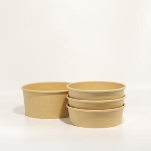Wholesale Custom Printed Recyclable Paper Packaging Box Paper Bowl For Snack Fruit Vegetable from china suppliers