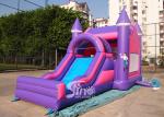 4in1 pink kids party inflatable princess bounce house with slide from Guangzhou