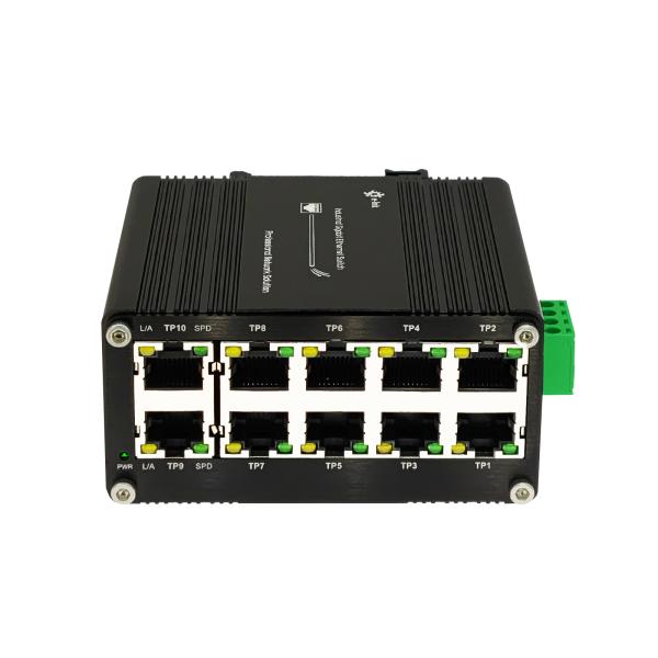 Mini 10 Port 10/100/1000T Gigabit Compact Industrial Ethernet Switch Din Rail