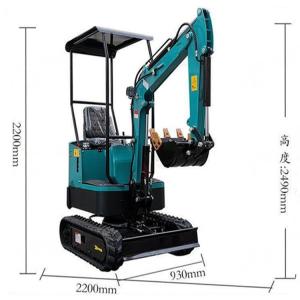 Wholesale Thunderstorm Green Diesel Engine Small Digger Mini Excavator Machine For Farm Winery Agricultural Garden from china suppliers
