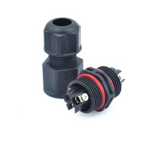 Wholesale 2 Pin Lighting Waterproof Led Connectors Screw Threaded Assembly Connector from china suppliers