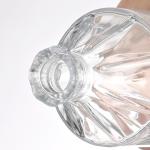 Elegant Waist Delicate Non-Slip Glass Bottle for Tequila Customized Design