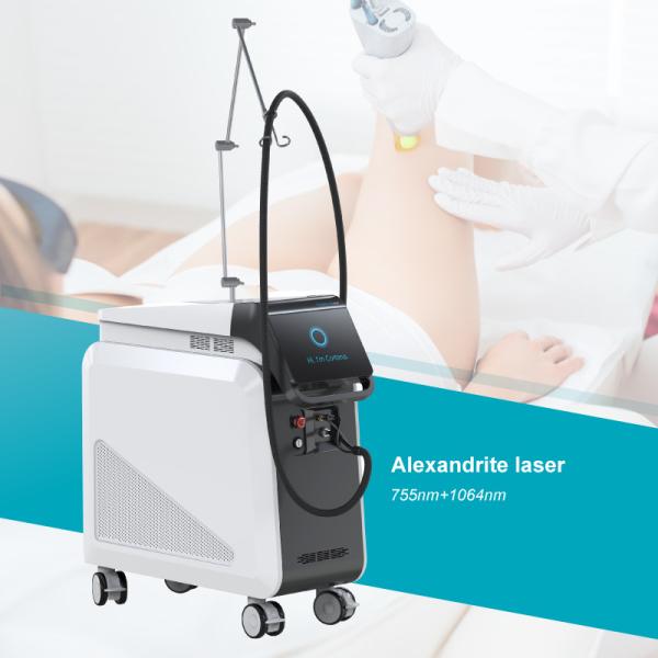 Laser Hair Removal Machine with 755nm Alexandrite and 1064nm Long Pulse Nd Yag
