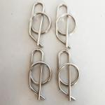 Universal Silver Stainless Steel Rue Clip Zinc 1/2" Clevis Pin for Jacobs Ladder