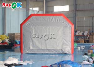China Inflatable Work Tent Grey Airtight Inflatable Air Tent Blow Up Spray Booth Car Painting on sale