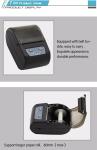 Portable 58mm Thermal Bluetooth Label Printer Barcod printer receipt printer