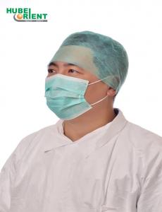 China Protective Safety Hair Cap Disposable Non Woven Doctor Cap With Elastic At Back on sale