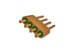 4 Pins Hermetic Glass To Metal Seal Connectors Spacing 1.27mm Multi Pin Headers