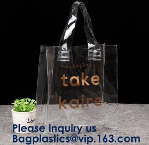 Wholesale Transparent Pvc Shopping Bag Pvc Tote Bag,OEM Supermarket PVC Fashion Bag Handles Clear Shopping Bags, Bagease, Bagplast from china suppliers