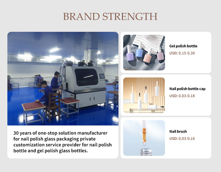 Coating10ml Nail Polish Bottle Durable Glass Nail Polish Bottle